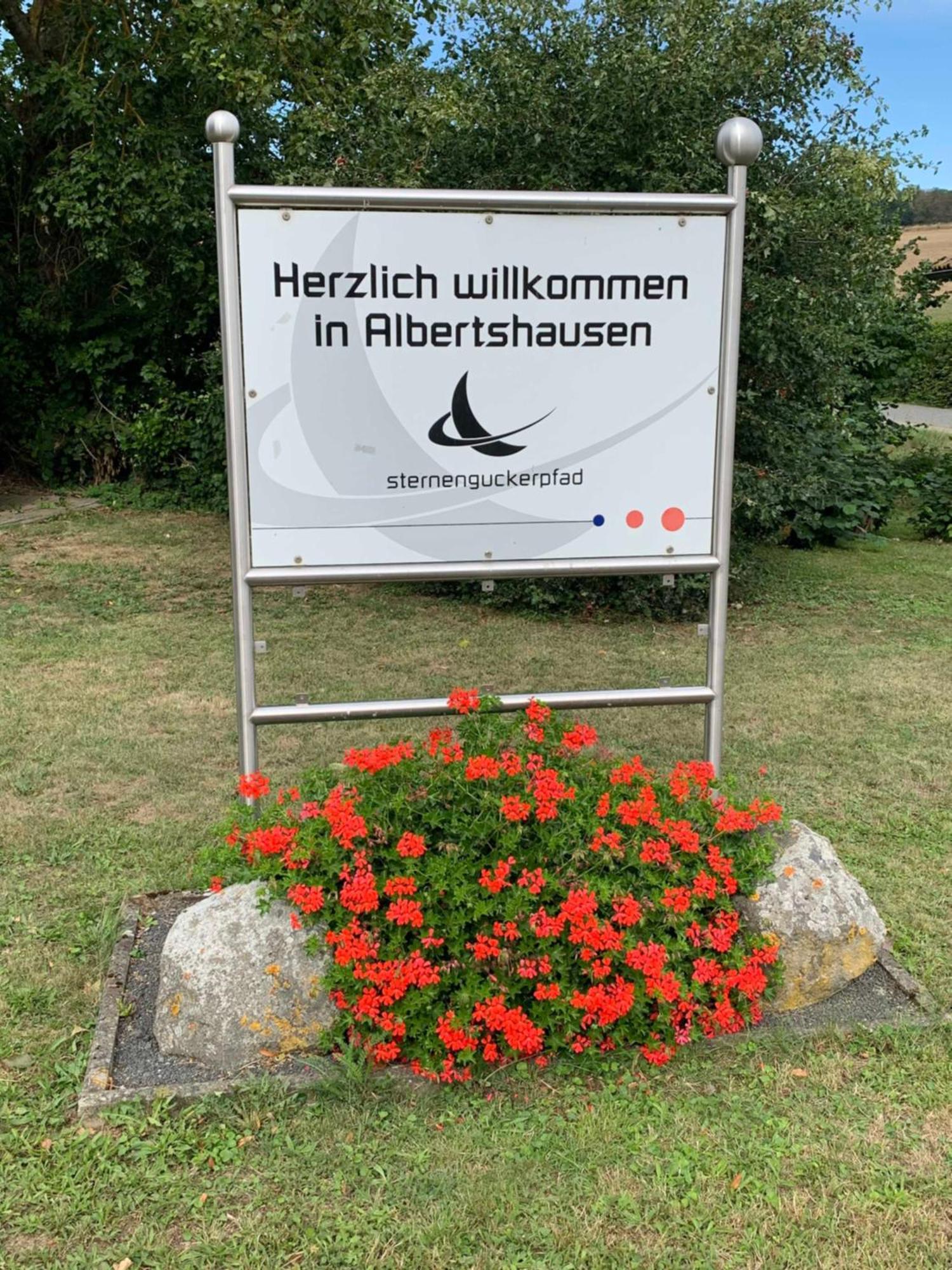 Ferienwohnung In Den Wiesen Albertshausen Bagian luar foto